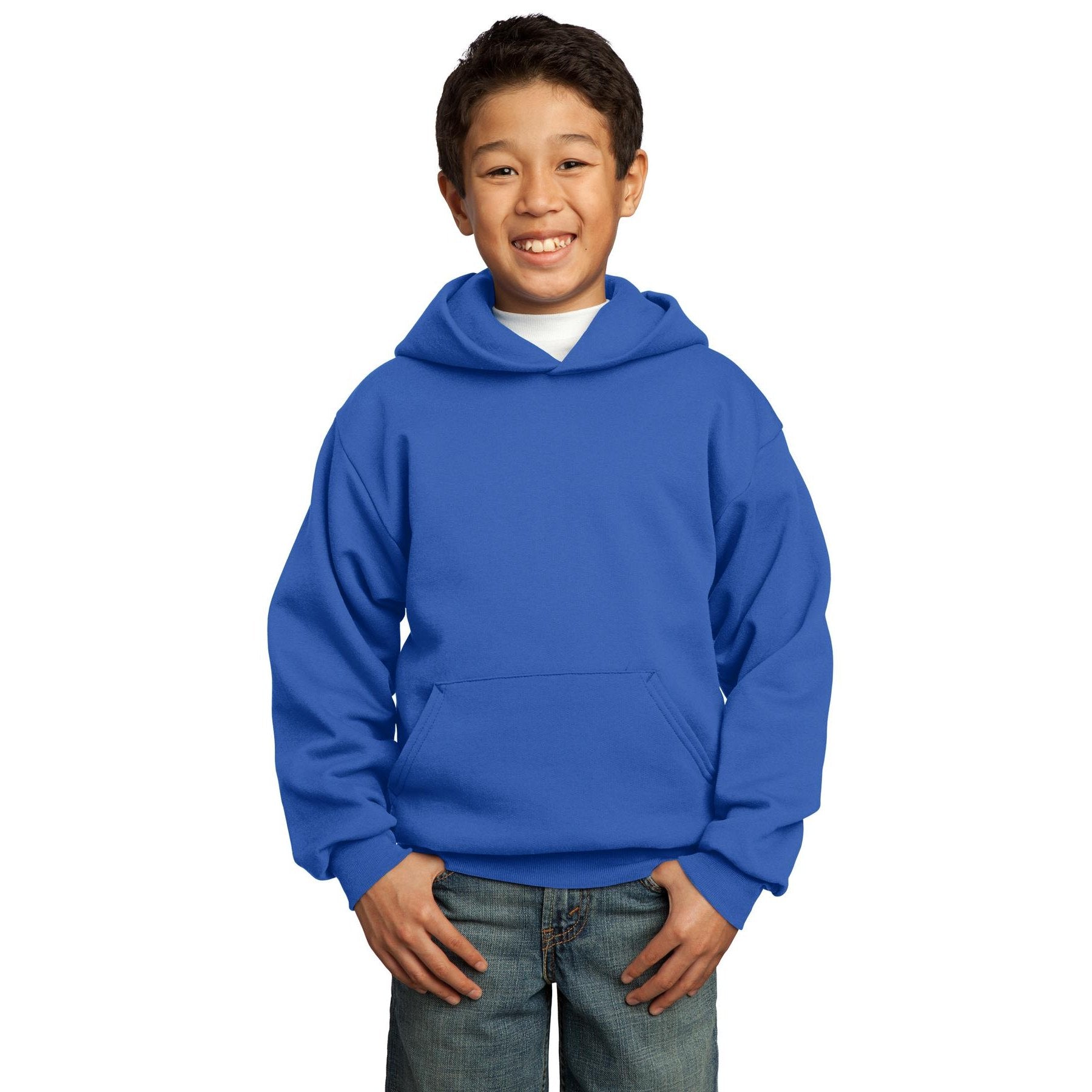 Port & Company-Port & Company® - Youth Core Fleece Pullover Hooded Sweatshirt. PC90YH-MedTech-25